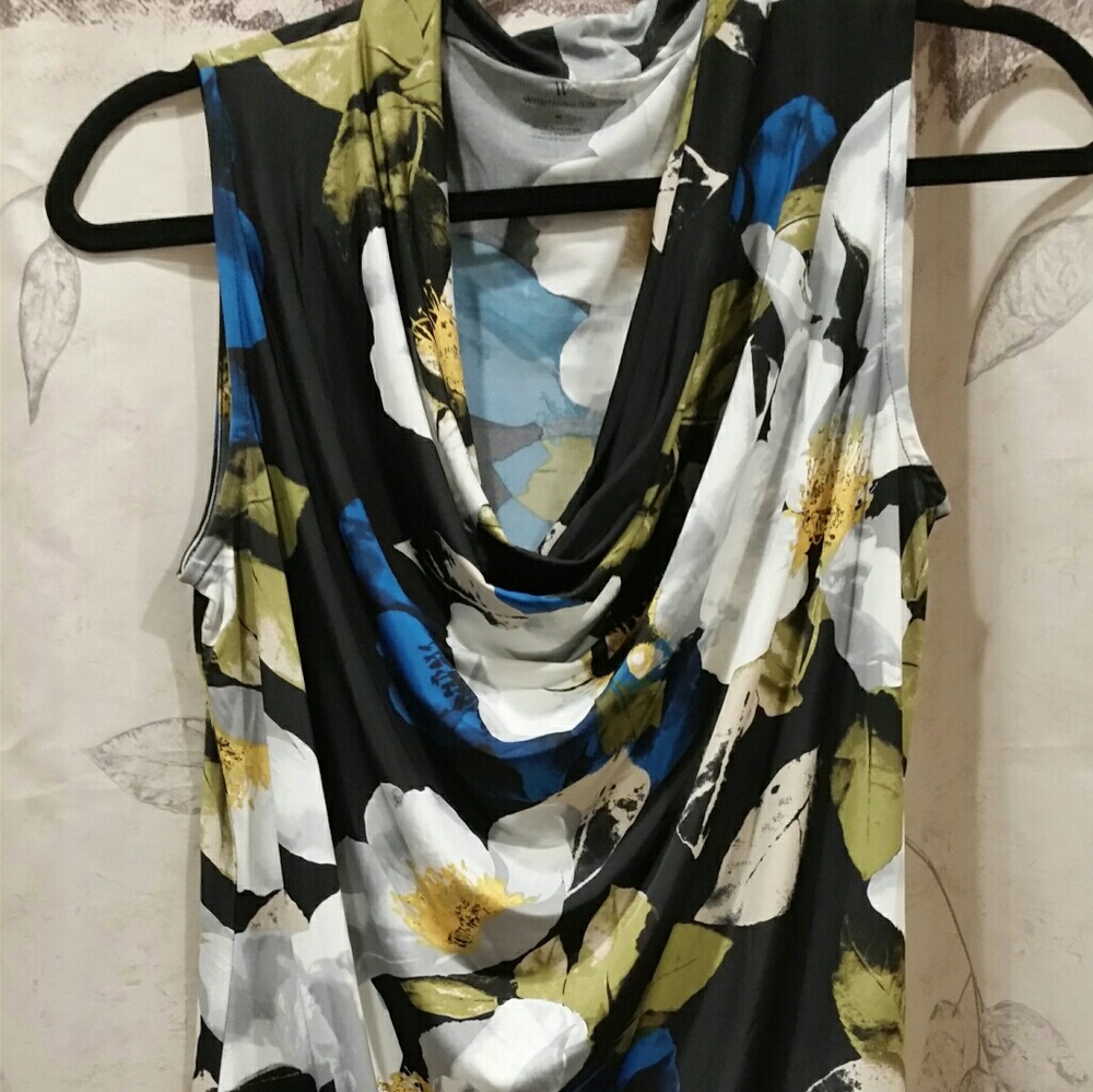 Cowl style tank top